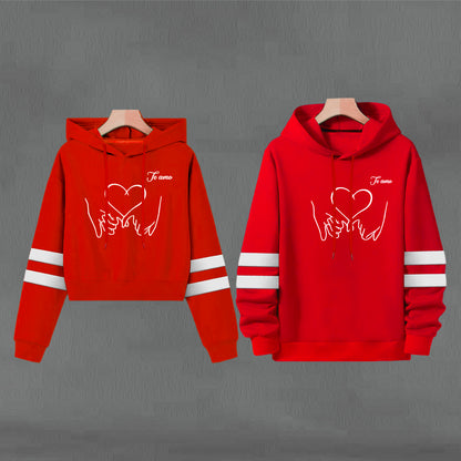 Buso Buzo Hoodie Manos Rojo