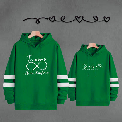 Buso Buzo Hoodie Mama frase Verde