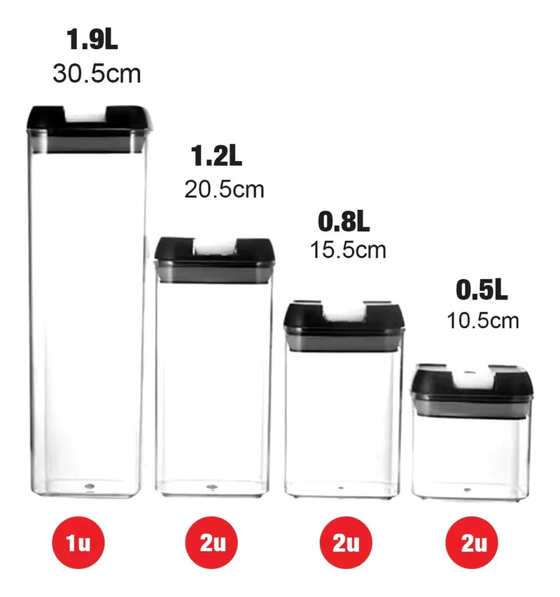 SET DE TARROS 7 PIEZAS PARA TU COCINA