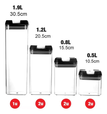SET DE TARROS 7 PIEZAS PARA TU COCINA