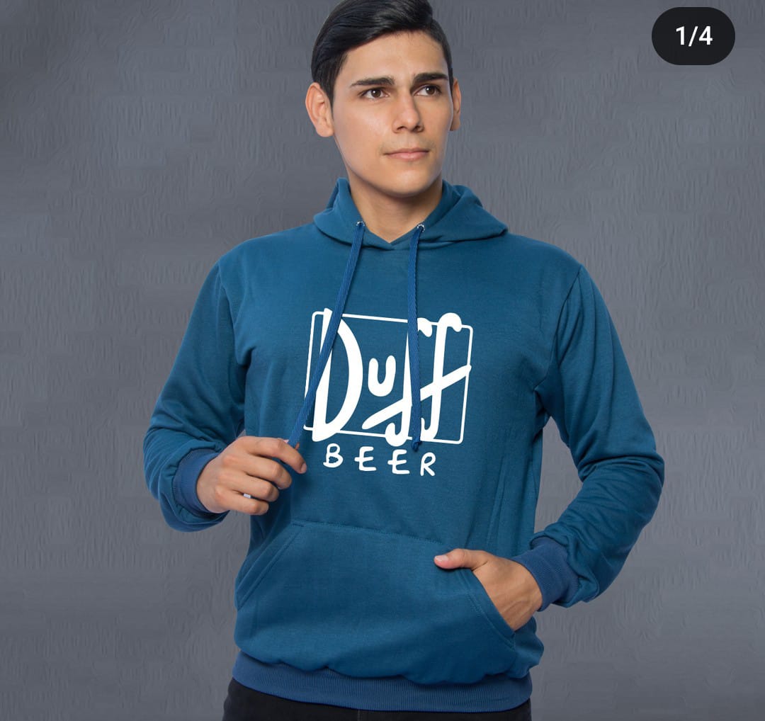 Buso Buzo Hoodie Duff Azul