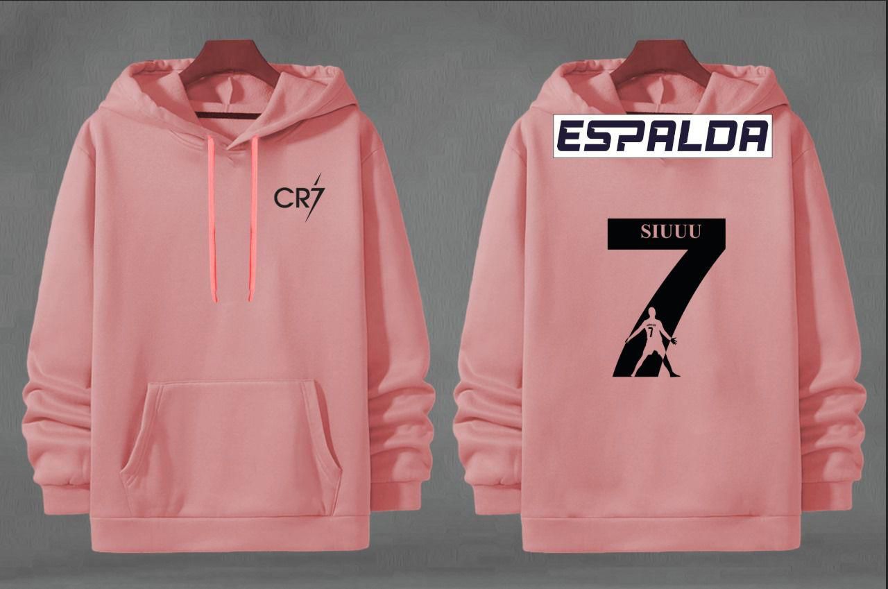 Buzo Buso Hoodie Rosado cr7