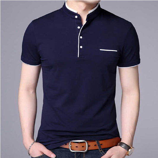 Camisa Buzo Polo Botones Manga Corta