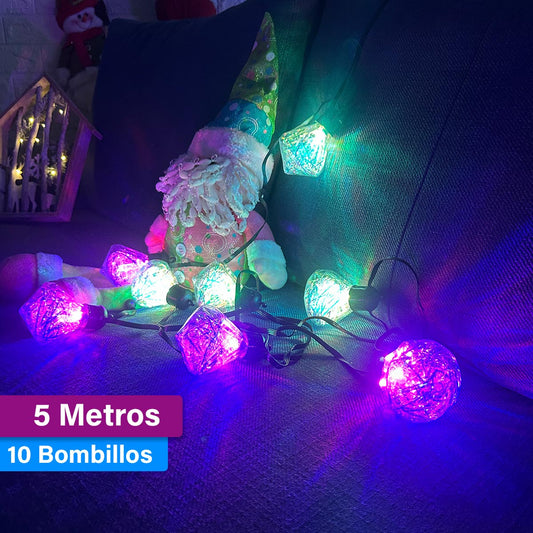 Extension Bombillos 5 M Diamante X10 Luces Navidad 1604/05