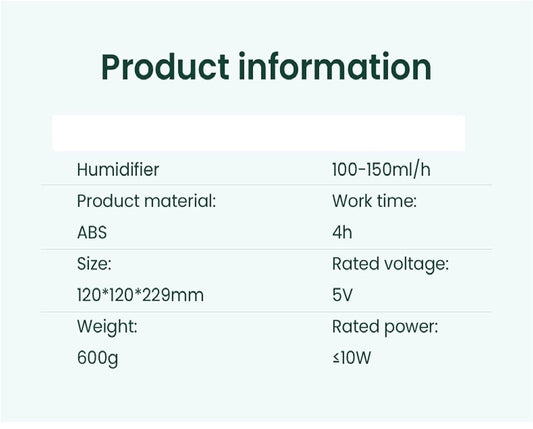 Humidificador De Gotas De Agua Anti gravedad (Obsequio una esencia)