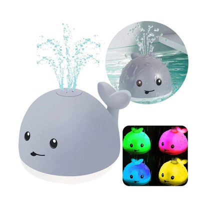 Juguete De Baño Para Niños Ballena Led Rociador Agua