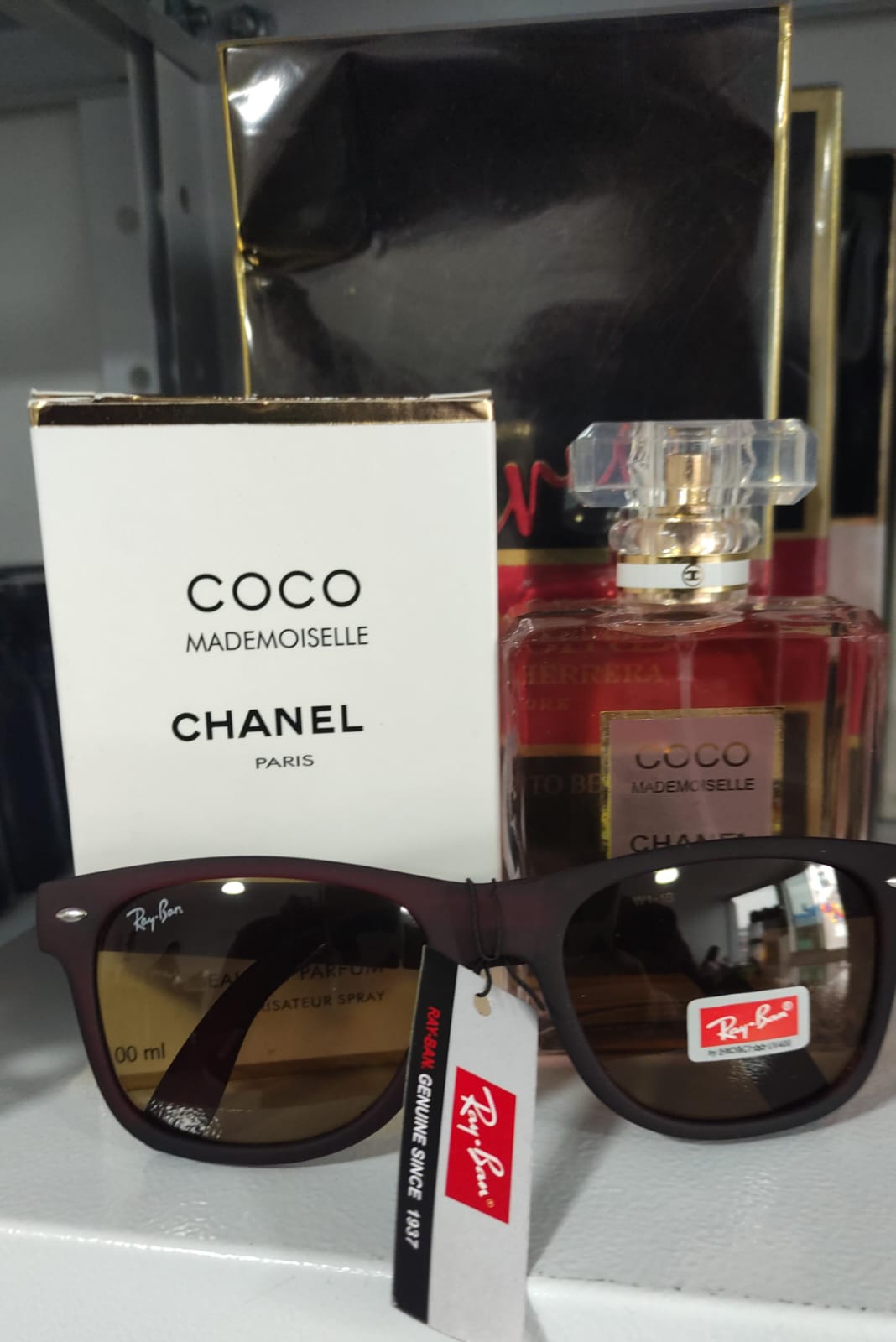 COMBO COCO MADEMOISELLE CHANEL + GAFAS RAYBAN ROSA PARA DAMA