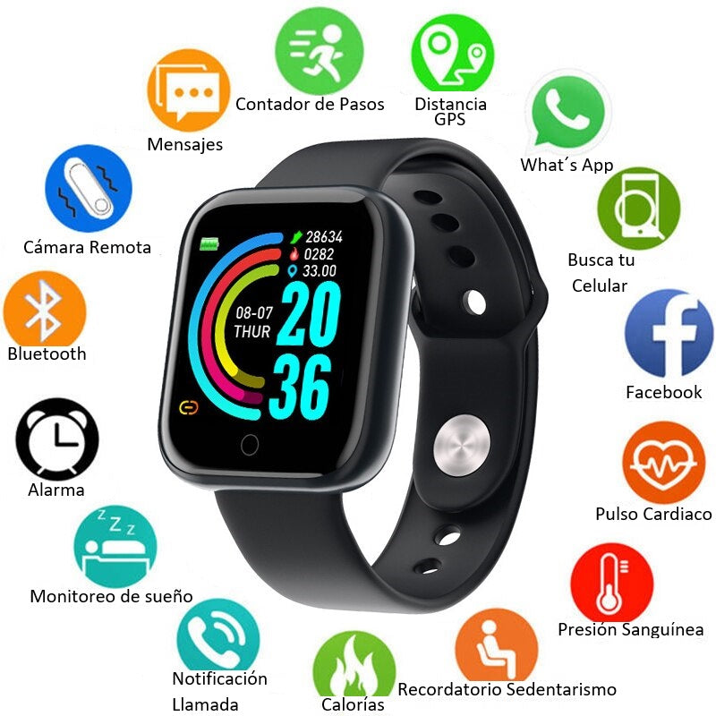 Reloj Inteligente Smartwach + Manilla Obsequio