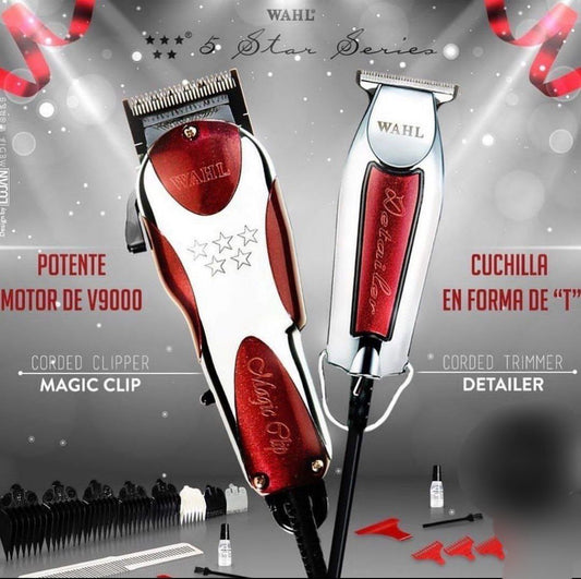 Super Combo Wahl Maquina peluquera + Patillera Detailer *Generica*