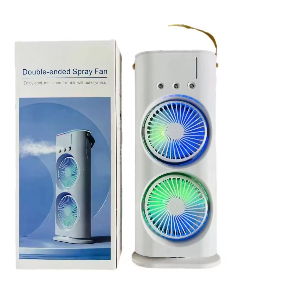 ventilador doble recargable